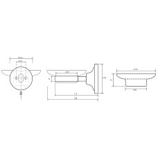 Мыльница Bemeta Retro bronze 144108027 Бронза