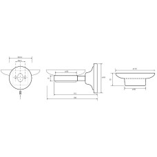 Мыльница Bemeta Retro chrom 144308022 Хром