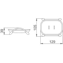 Мыльница Haiba HB332-1 Матовая