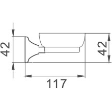 Мыльница Haiba HB8502 Хром
