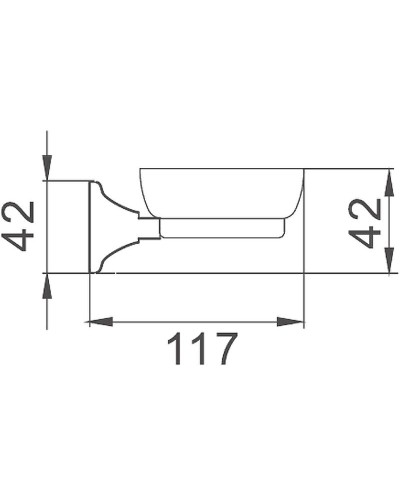 Мыльница Haiba HB8502 Хром