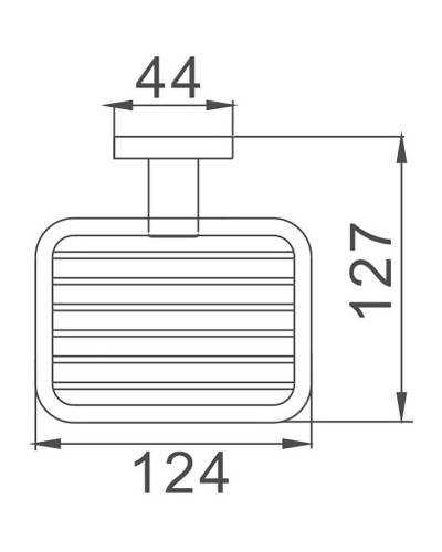 Мыльница Haiba HB8602-1 Хром