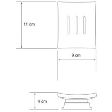 Мыльница WasserKRAFT Amper K-5429BLACK