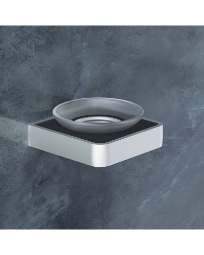 Мыльница Damixa Jupiter DA7734200 Черная Хром
