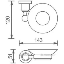 Мыльница Aquanet 3885
