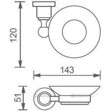 Мыльница Aquanet 3885