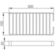 Мыльница 20 см Aquanet 8222
