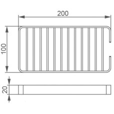 Мыльница 20 см Aquanet 8222