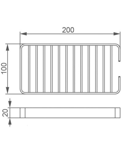 Мыльница 20 см Aquanet 8222