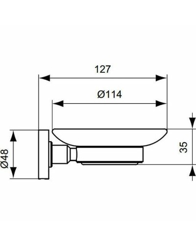 Мыльница Ideal Standard IOM A9123AA Хром