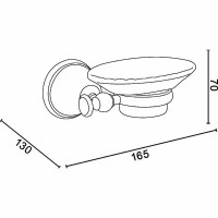 Мыльница TW Harmony TWHA106oro Золото
