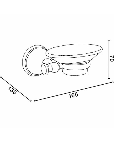 Мыльница TW Harmony TWHA106oro Золото