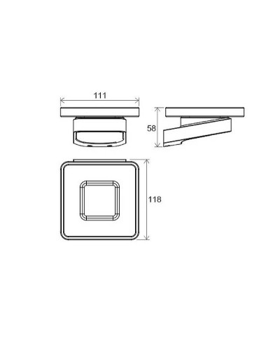 Мыльница Ravak 10° X07P556 Черная матовая