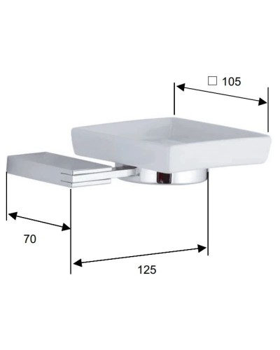 Мыльница Remer Flat FT10CR