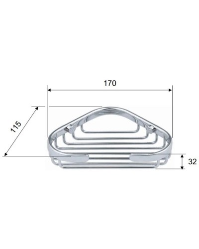 Мыльница Remer Bagno RB271CR