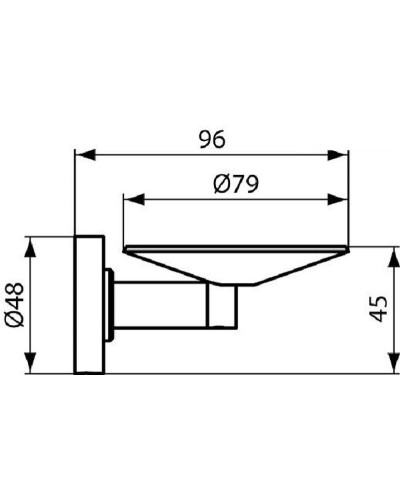 Мыльница Ideal Standard IOM A9129AA Хром