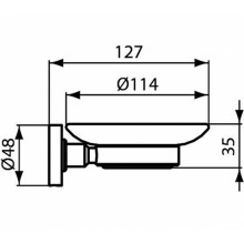Мыльница Ideal Standard IOM A9122XG Черный шелк