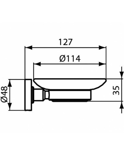 Мыльница Ideal Standard IOM A9122XG Черный шелк