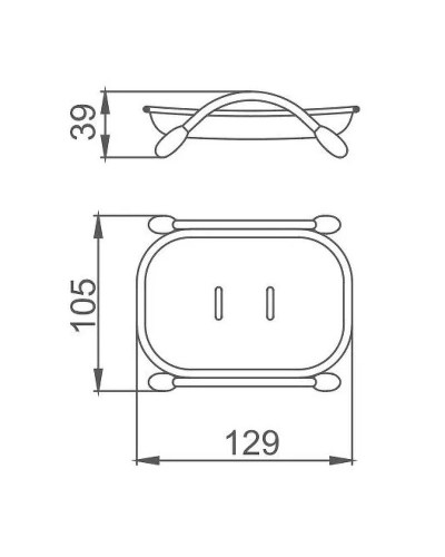 Мыльница Frap F332 Фиолетовая