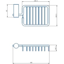 Мыльница Haiba HB8402-1 Нержавеющая сталь