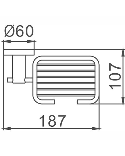 Мыльница Haiba HB8302-1 Нержавеющая сталь