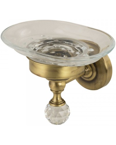 Мыльница Migliore Amerida 16556 Бронза с кристаллом Swarovski