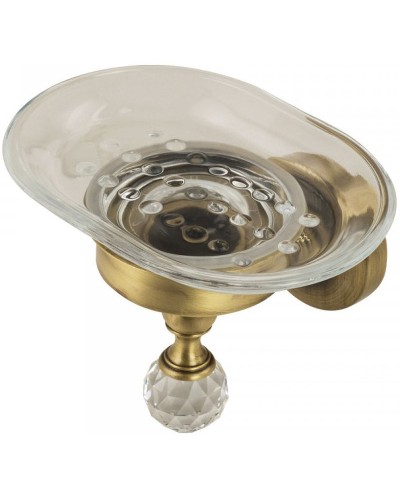 Мыльница Migliore Amerida 16556 Бронза с кристаллом Swarovski