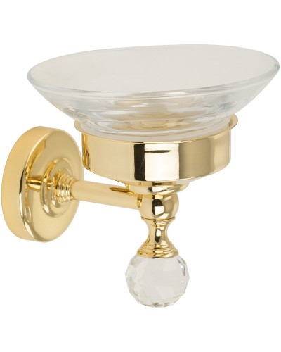 Мыльница Migliore Amerida 16593 Золото с кристаллом Swarovski