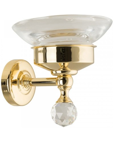 Мыльница Migliore Amerida 16593 Золото с кристаллом Swarovski