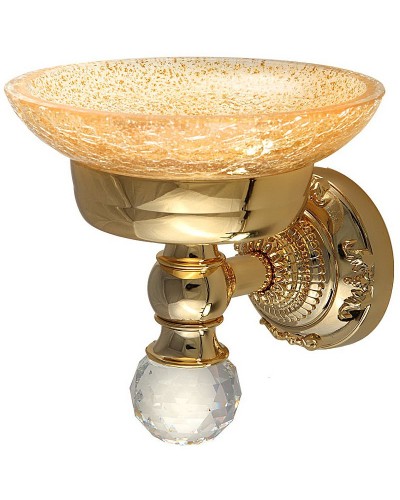 Мыльница Migliore Cristalia 16822 Золото с кристаллом Swarovski