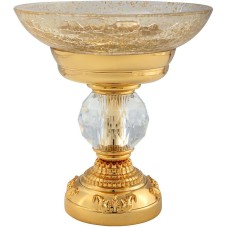 Мыльница Migliore Cristalia 16823 Золото с кристаллом Swarovski