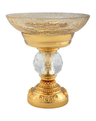 Мыльница Migliore Cristalia 16823 Золото с кристаллом Swarovski