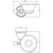 Мыльница Migliore Provance 17613 Бронза