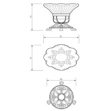 Мыльница Migliore Elisabetta 16988 Бронза