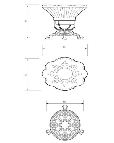 Мыльница Migliore Elisabetta 17055 Золото