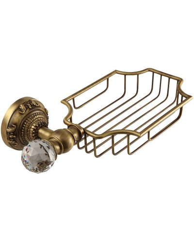 Полка корзина Migliore Cristalia 16781 Бронза с кристаллом Swarovski