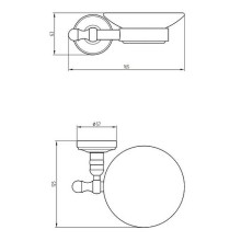 Мыльница Migliore Mirella 17349 Медь