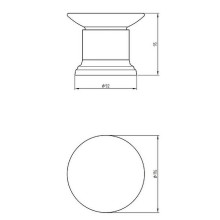 Мыльница Migliore Mirella 17350 Медь