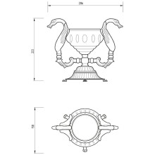 Мыльница Migliore Luxor 26219 Золото