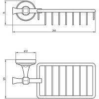 Полка корзина Migliore Fortuna 27700 Хром