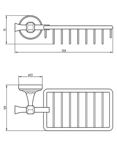 Полка корзина Migliore Fortuna 27700 Хром