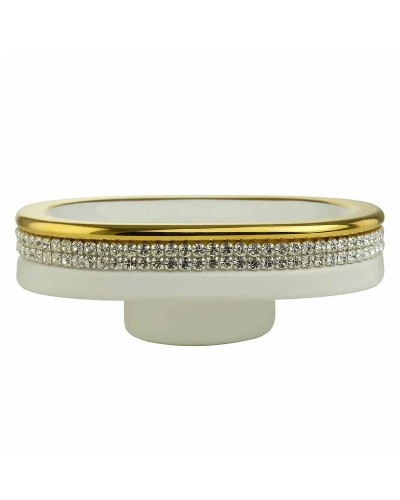 Мыльница Migliore Dubai 28482 Белая Золото