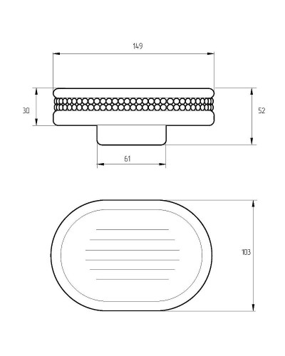 Мыльница Migliore Dubai 28483 Белая Хром