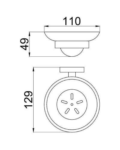 Мыльница Allen Brau Priority 6.31005-BN Белый Никель брашированный
