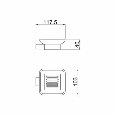 Мыльница Allen Brau Infinity 6.21004-31 Черный матовый