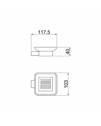 Мыльница Allen Brau Infinity 6.21004-00 Хром