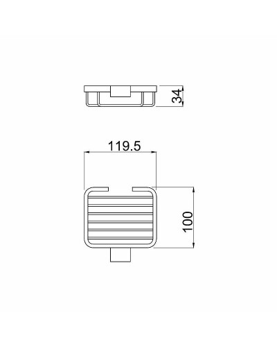 Мыльница Allen Brau Infinity 6.21005-00 Хром