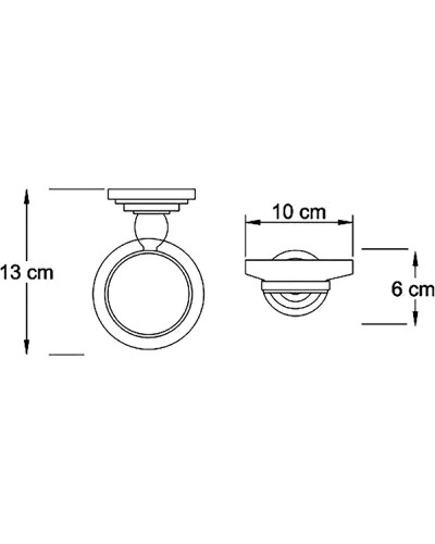 Мыльница WasserKRAFT Isar K-7329 Темная бронза