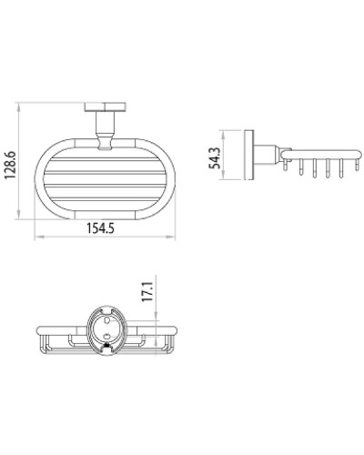 Мыльница Lemark Atlantiss LM3232C Хром