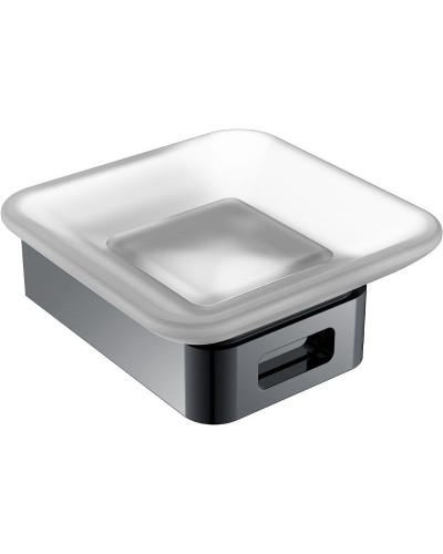 Мыльница Boheme Q 10943-SGM Оружейная сталь глянцевая